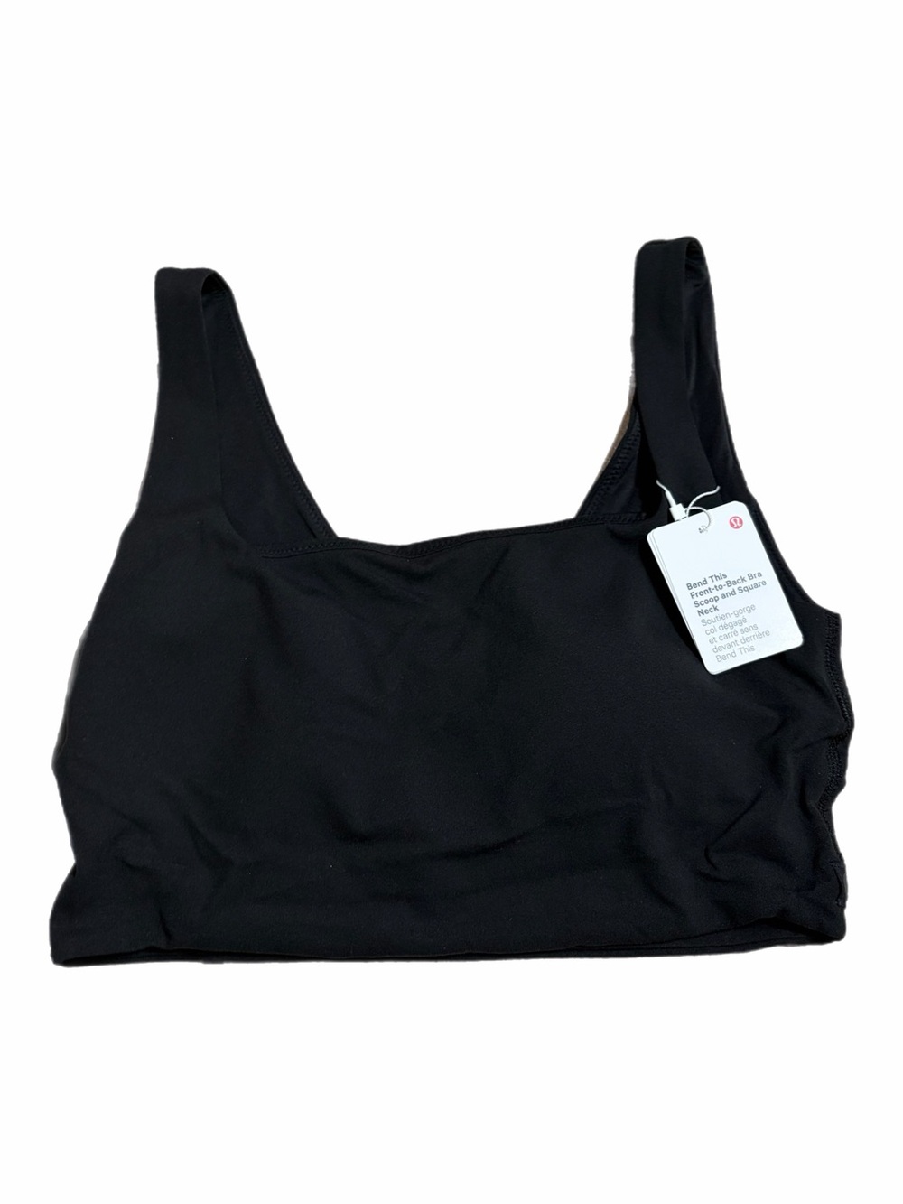 NWT Lululemon Bend This Scoop and Square Bra *Light Support A-C (Black) Size S/M